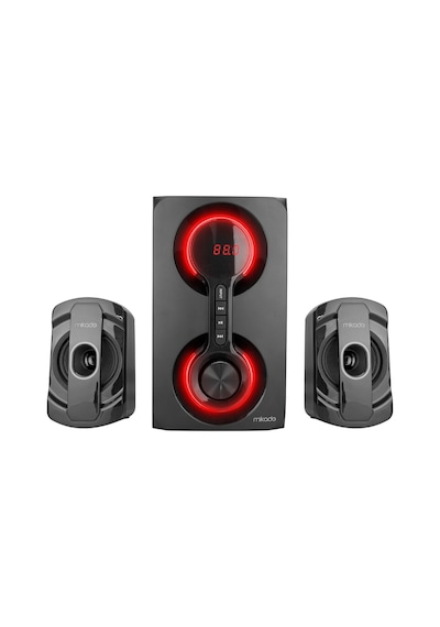 Mikado  Md-221Bt 2+1 40W Siyah Usb+Tf Cart+Fm+Bluetooth  Speaker