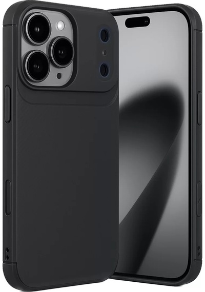 Newface Apple İphone 17 Pro Auto Focus Karbon Kapak - Siyah
