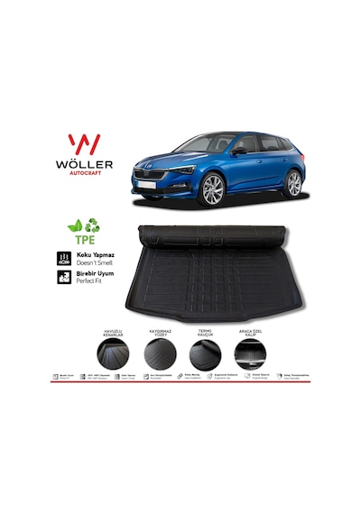 Skoda Scala Bagaj Havuzu 2020 Sonrası 3D Wöller Ultraflex