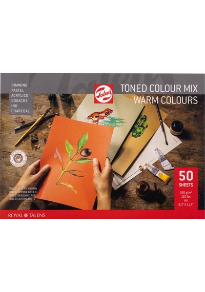 Hobi-Marketart Talens Toned Colour Mix Warm Eskiz Çizim Defteri 180 Gr A4 50 Yp - 451274088