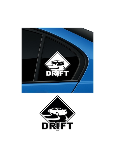 Drift Sticker, Oto Sticker, Modifiye Sticker 12x12 Cm