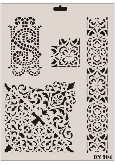 Mey İthalat Rich Dantel Seri Dn-904 Stencil 35x25 Cm