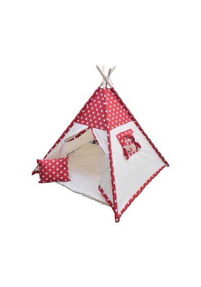Conconbebe Kırmızı Yıldız Desenli Çocuk Oyun Çadırı Oyun Evi