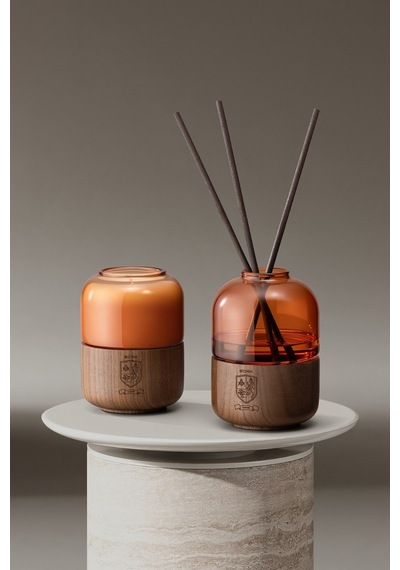 Bork Aroma Candle Hf402 2 Iris, Manolya Ve Amber Kokulu Mum El Işçiliği Çok Renkli
