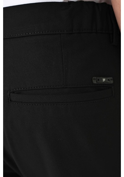 Efor Comfort Fit Beli Lastikli Pileli Siyah Jogger Pantolon P 1182 Siyah