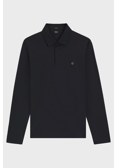 Boss Erkek Polo Yaka Sweat 50523917 406 Lacivert Lacivert