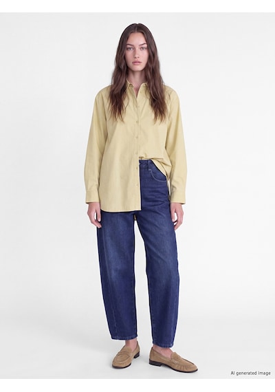 Lcw Modest İndigo Baggy Fit Kadın Jean Pantolon