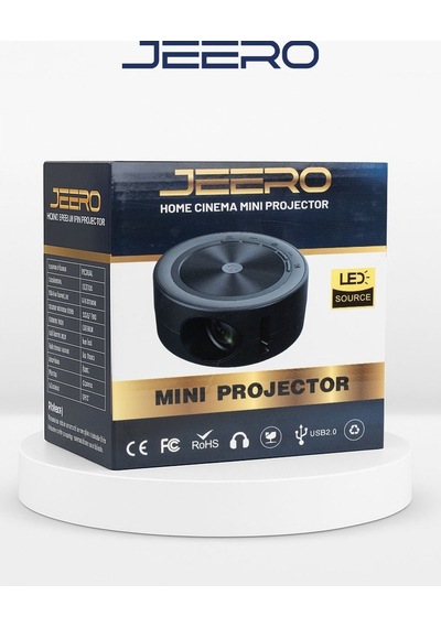 Jeero Mini Ev Sinema Projeksiyon Cihazı Türkçe Menü Ceptetaşınabilir