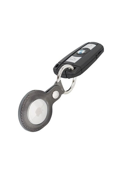 Bouletta Arta Apple Uyumlu AirTag  Deri Anahtarlık Tn18Ef Gri (527480985)