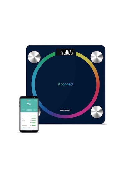 Polosmart PSC45 Pilli Bluetooth Vücut Analizli Yağ Kas Su Ölçer Hassas Akıllı Tartı