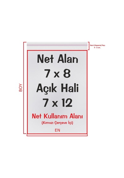 CarpCorn ﻿Şeffaf Bantlı Yapışkanlı Opp Jelatin Poşet 7 x 7 + 5 CM - 7 x 12 CM 100 Adet  