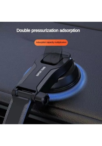 360 Dönebilen Araç Telefon Tutucu Hızlı Kilit Güçlü Tutuculuk Ltp-01