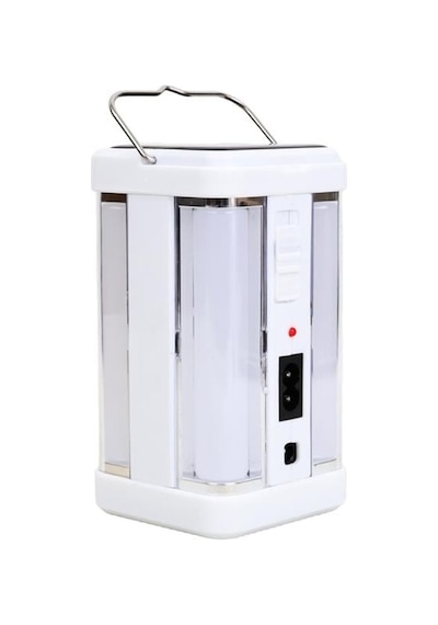 Pm-22402 Solar Panelli Şarjlı Kamp Feneri Masa Aydınlatma Ve Işıldak Powerbank
