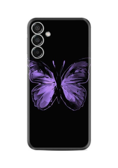 Vivo V30 Kılıf Desenli Silikon Platinium Series Black Butterfly 1879