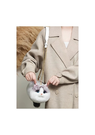 Nessiworld Kedi El Çantası Kirli Beyaz