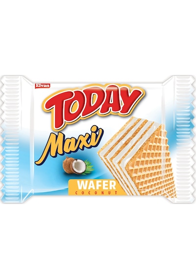 Today Maxi Hindistan Cevizli Gofret 38 Gr. 24 Adet ( 1 Kutu)