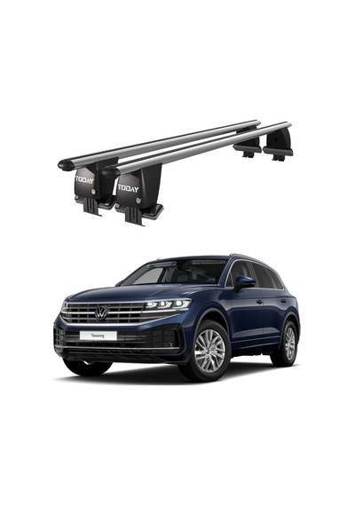 Royal Volkswagen Touareg 2018 Ve Sonrası Uyumlu Gri Ara Atkı Port Bagaj Tavan Barı