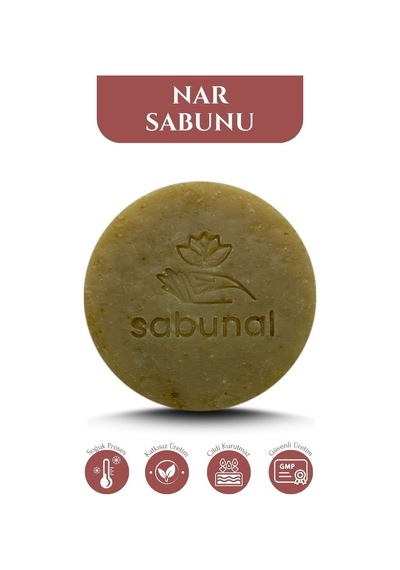 Sabunal Nar Sabunu 4 Adet - Cilt ve Saç Bakım Sabunu