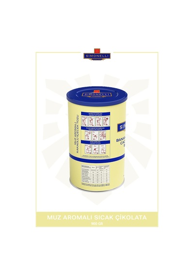Simonelli Muz Aromalı Sıcak Çikolata İçecek Tozu 900 G