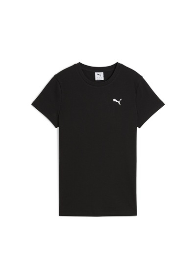 Puma 68502101 Ess Elevated Tee Kadın Spor Tişört SIYAH