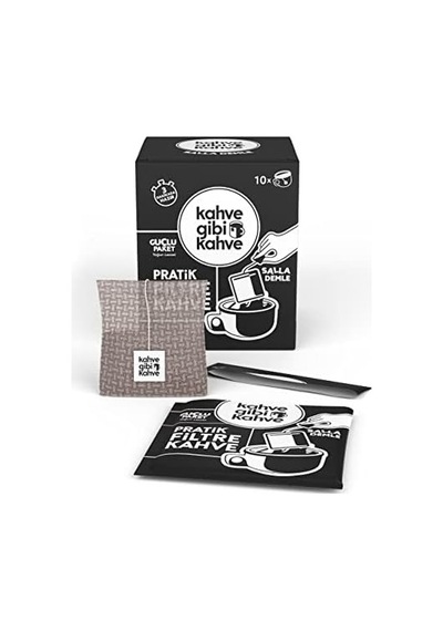 Taptaze Pratik Filtre Kahve Sallama - 10'lu Güçlü Paket Çelik