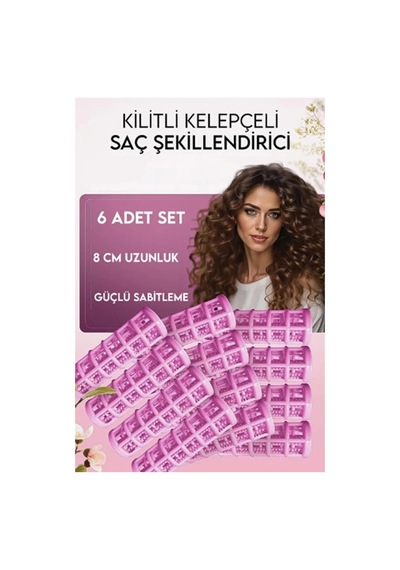 Dayanıklı 6'lı Bigudi Seti Saç Şekillendirme Doğal Hacim Isı Kullanmadan Dalga Perma Yıpratmaz Çok Renkli