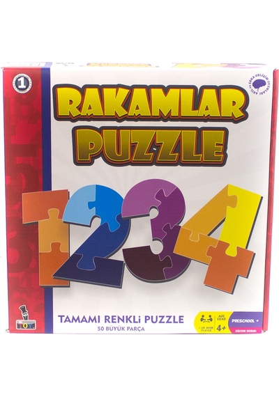 Puzzle Rakamlar Matematik Işaretleri 50 Parça