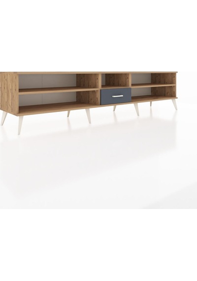 Hyperion Tv Ünitesi 3 Raflı Tek Çekmeceli 220x44x51 Çam-çam/antrasit Atlas Çam/antrasıt - Atlas Çam Hyperion Tv Ünitesi 3 Raflı Tek Çekmeceli 220x44x51 Çam-çam/antrasit Atlas Çam/antrasıt - Atlas Çam
