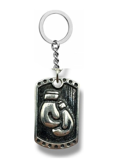 Ringin Anahtarı 2 Li Boks Eldiveni Figürlü Unisex Metal Künye Anahtarlık