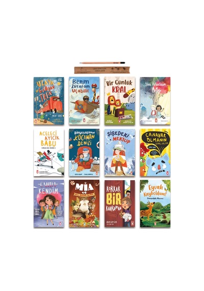 Timaş Çocuk 2. 3. 4. Sınıf Okuma Seti 12 Kitap - Uzaya Giden Tren - Yeni Arkadaşım Mo - Bir Günlük Kral