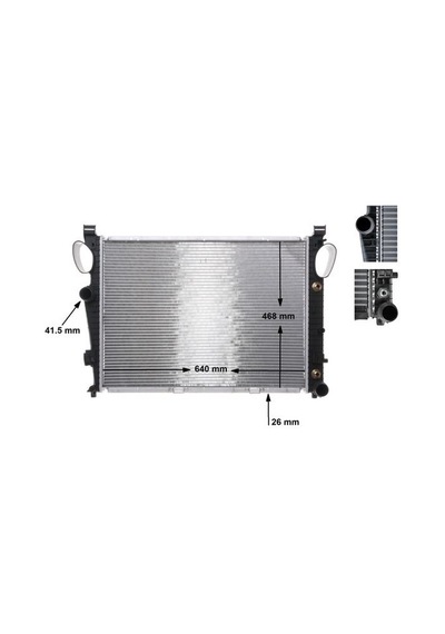 Mahle Cr304000s Motor Su Radyatörü Mercedes S-class M112 M272 W220 98 05 A2205002403 -