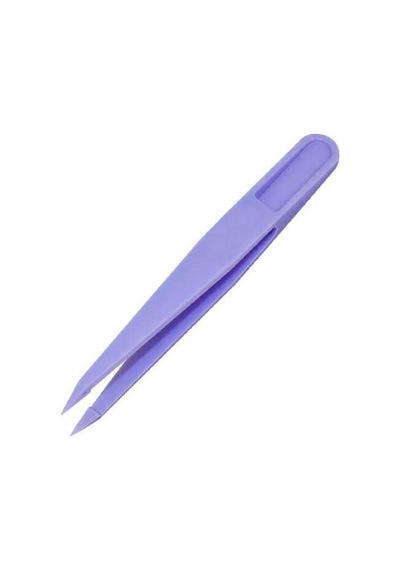 Koodmax Hassas Elektronik Ve El Sanatları Tamir Cımbızı Sert Plastik 8cm Düz Cımbız Mor