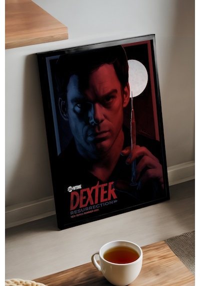 Dexter Siyah Ahşap Çerçeveli Poster, Film Duvar Tablosu