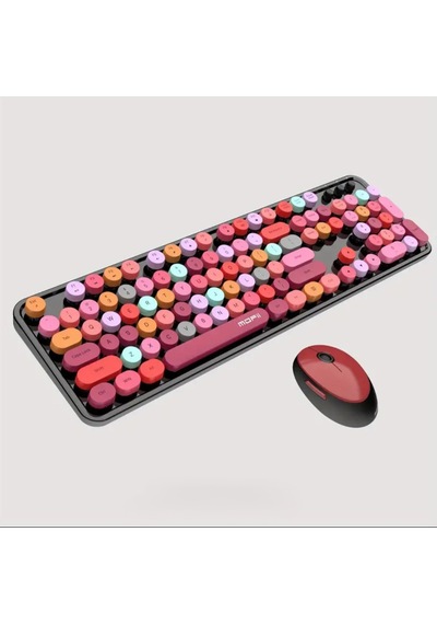 Mofii Zr513/k-s Sweet Kirmizi/siyah Klavye Mouse Set