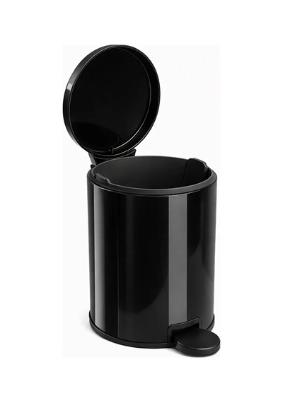 Cigo 3 Lt Banyo Mutfak Ofis Çelik Çöp Kovası - Siyah-7466