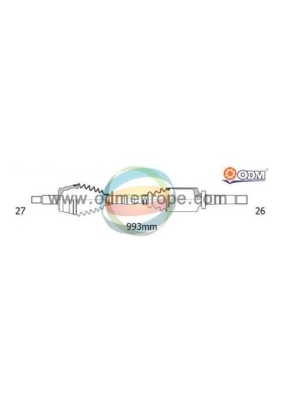 Odm Fd88685 Aks Sağ Kuga I 2.0 16v Tdcı 2008 2013 Mt A:27 C:993 B:26