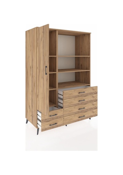 Kronos Dolap 7 Raflı 6 Çekmeceli Tek Kapaklı 132x59x195 Çam-çam/çam Atlas Çam/atlas Çam Kronos Dolap 7 Raflı 6 Çekmeceli Tek Kapaklı 132x59x195 Çam-çam/çam Atlas Çam/atlas Çam