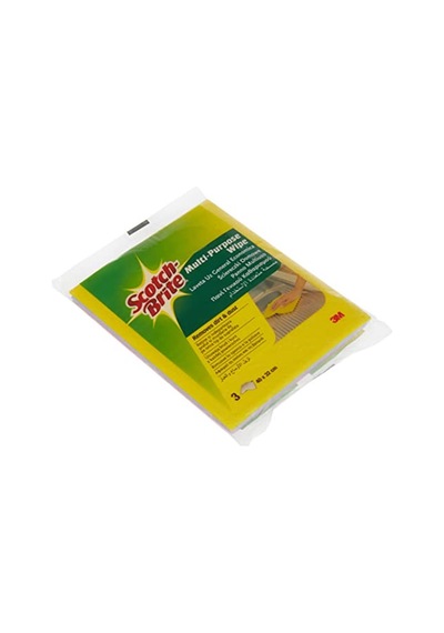 Scotch Brite Genel Kullanım Amaçlı Renkli Bez 3 Adet Sarı/Pembe/Mavi