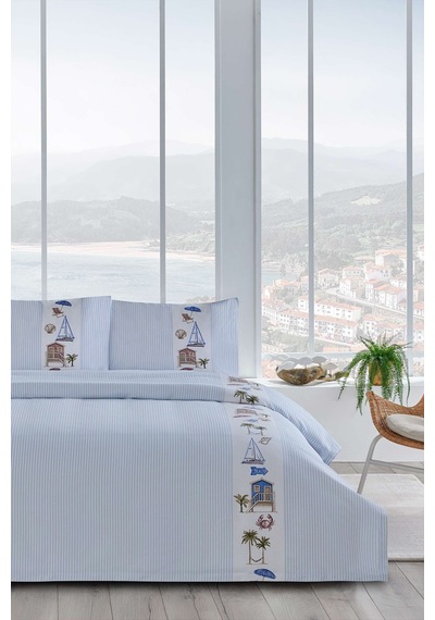 Strandhus Çift Kişilik Pike Takımı Desenli