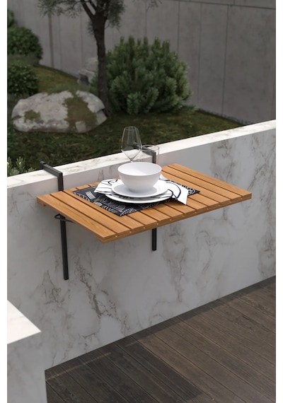 Retodesign Katlanır Askılı Balkon Masası 5001 Siyah Retodesign Katlanır Askılı Balkon Masası 5001 Siyah