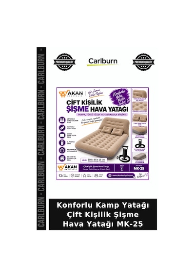 Özel Üretim Seyahat Konforlu Kamp Yatağı Çift Kişilik Şişme Hava Yatağı Diğer