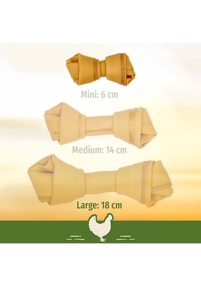 Chicken Mini Küçük Boy Tavuklu Kemik 18'li, 228 Gr Köpek Ödülü