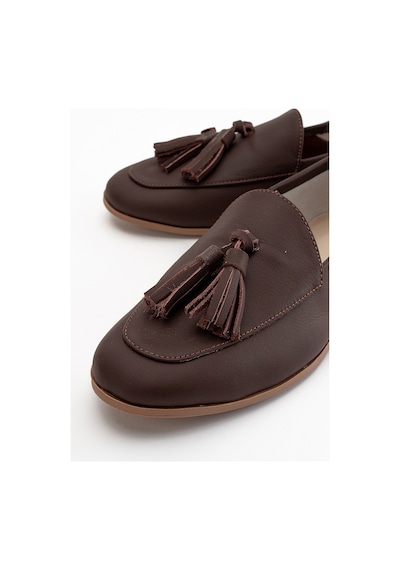 Luvishoes F04 Kahve Cilt Hakiki Deri Ayakkabı Kahverengi