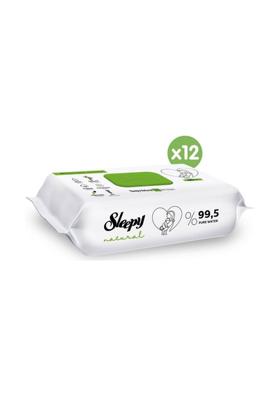 Sleepy Natural Islak Bebek Havlusu 12 X 90'Lı