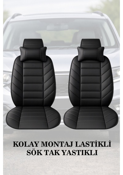 Opel Astra K 2019 Uyumlu Premium Siyah Renk Lüks 2 Adet Minder Ve Yastık
