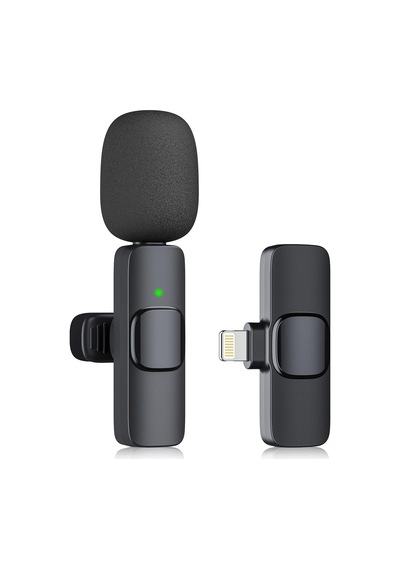 Kopdkes Profesyonel Kablosuz Yaka Mikrofonu İphone İpad, Plug-play 2.4g Ultra Düşük Gecikme-dahili Gürültü Azaltma Çip Yaka Mikrofon Röportaj, Podcast, Vlog, Youtube
