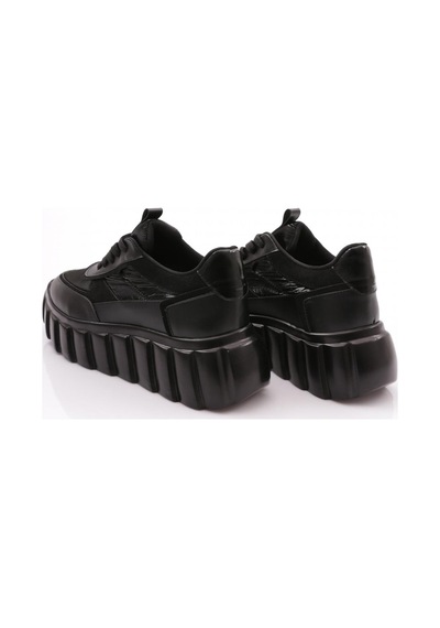 Dgn 506 Kadin Bağcikli Sneaker Ayakkabi 506-2239-R11318 Siyah