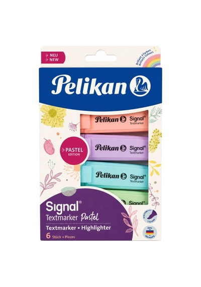 Pelikan Pastel Fosforlu İşaretleme Kalemi 6'lı