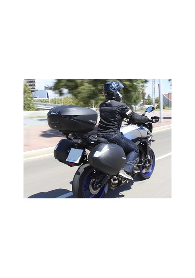 Sh58x White Motosiklet Arka Çanta 3 Kademeli Kapasiteli Beyaz Top Case Motor Çanta Çok Renkli