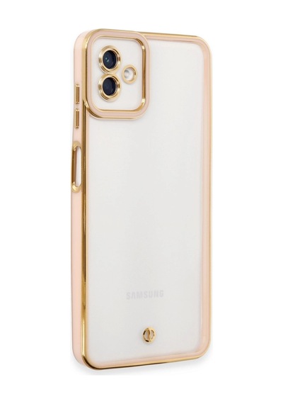 Samsung Uyumlu Galaxy A04 Kılıf Liva Lens Silikon Gül